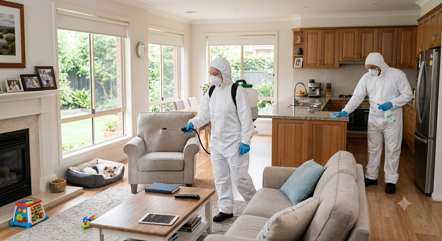 Disinfectant the area